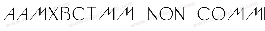 AaMXBCTMM (Non Commercial Use)Aa 蜜字体转换